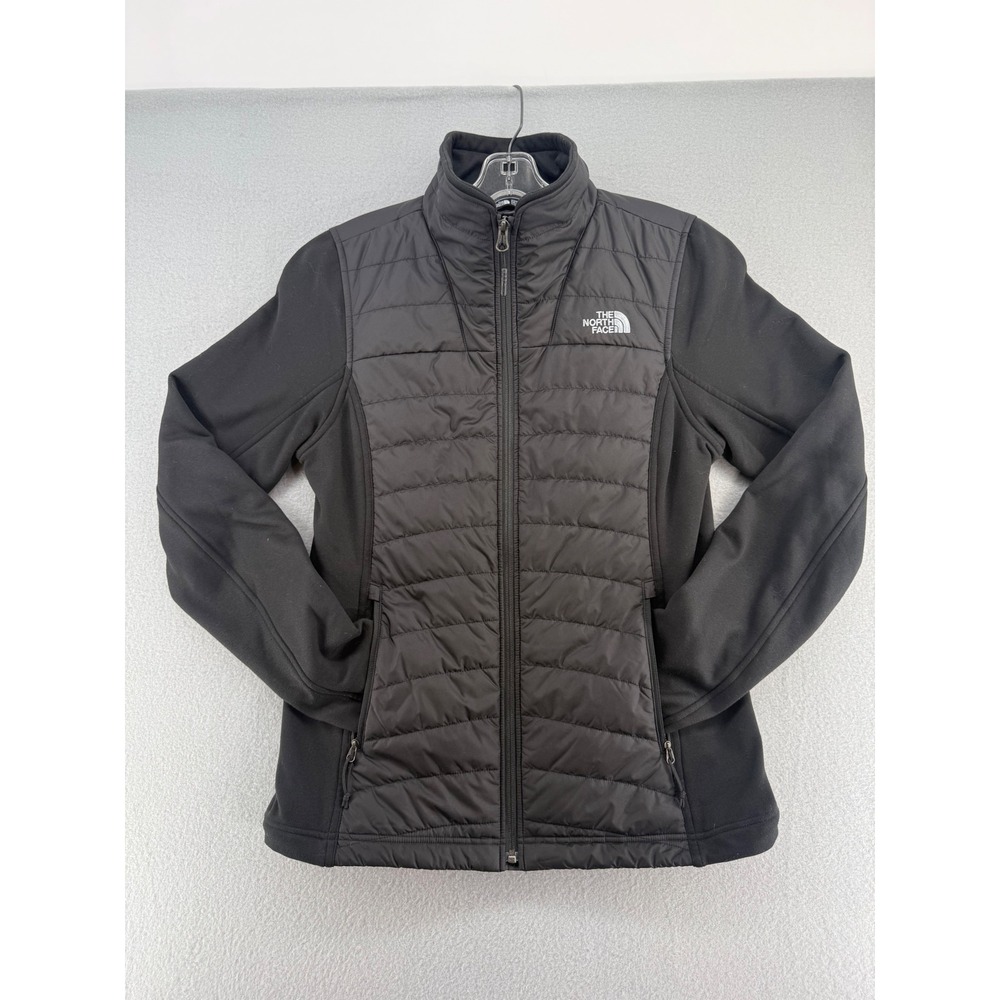 The North Face Womens Black Primaloft Hybrid Quilted Softshell Jacket NF0A3O9F M